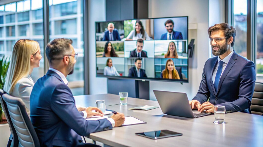 Video conference in business